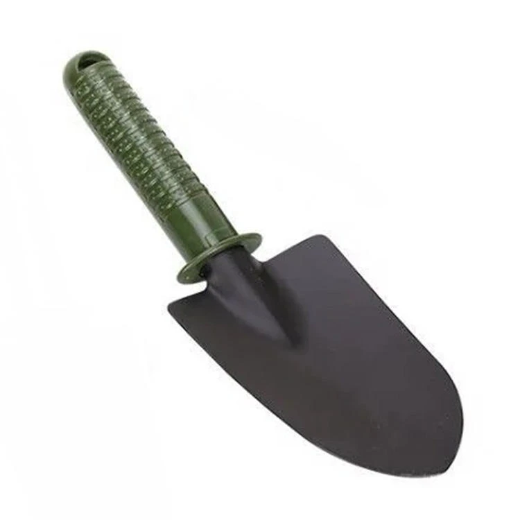 Wide-Blade Shovel With Plastic Handle And Non-Slip Grip